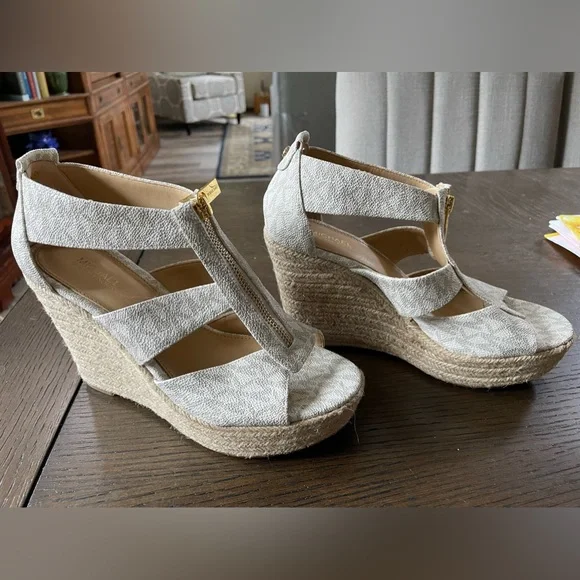 Michael kors damita platform wedge sandals hot sale